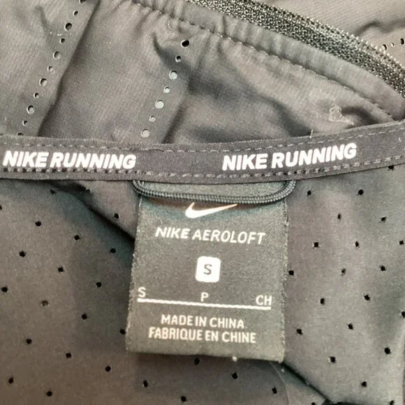 Nike Aeroloft Womens Small Down Packable Running Vest Black - Picture 7 of 10